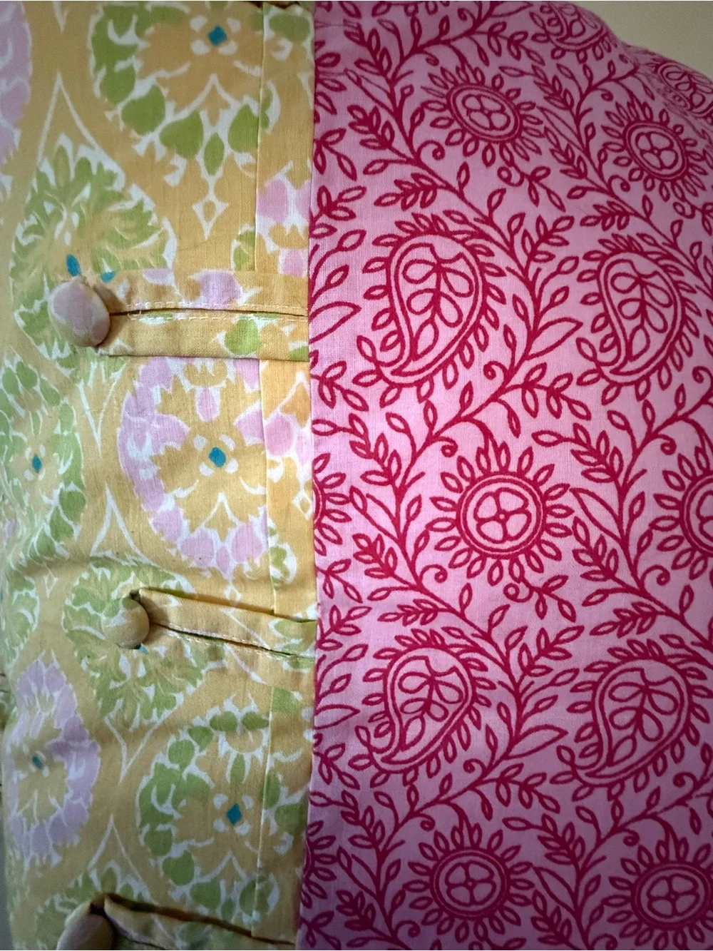 Set of 2 Patterned 25”x25” Decorative Throw Pillow SHAMS (no inserts)